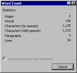 Word Count